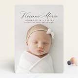 "Enchanted Love" - Birth Announcements in Noir by Ashlee Townsend - Front