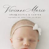 "Enchanted Love" - Birth Announcements in Noir by Ashlee Townsend - Detail