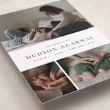 "Quartzite" - Birth Announcements in Noir by Wildfield Paper Co - Detail