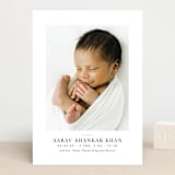 "Curator" - Birth Announcements in Denim by Megan Davis - Front