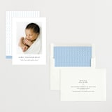 "Curator" - Birth Announcements in Denim by Megan Davis - Assembled