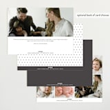 "Helm" - Birth Announcements in Shadow by Megan Davis - Back of Card Options