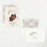 "Wildflower" - Birth Announcements in Eggshell by Itsy Belle Studio - Assembled