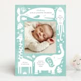 "All God's Creatures" - Birth Announcements in Narwhal by Carrie ONeal - Front