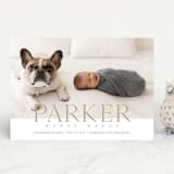 "modern classic" - Birth Announcements in Toffee by Eric Clegg - Front