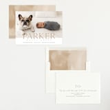"modern classic" - Birth Announcements in Toffee by Eric Clegg - Assembled