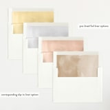 "modern classic" - Birth Announcements in Toffee by Eric Clegg - Envelope Liner Options