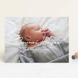 "Signature-esque" - Birth Announcements in Milk by Lauren Chism - Front