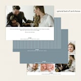 "Signature-esque" - Birth Announcements in Milk by Lauren Chism - Back of Card