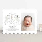 "Hearts and Stripes" - Birth Announcements in Seafoam by Griffinbell Paper Co. - Front
