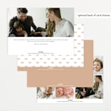 "Hearts and Stripes" - Birth Announcements in Seafoam by Griffinbell Paper Co. - Back of Card Options