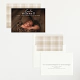 "Contemporary Classic" - Birth Announcements in Jasmine by Erin Deegan - Assembled