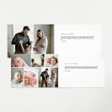 "Double Take" - Birth Announcements in Baby Powder by Hooray Creative - Interior Options
