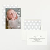 "Newest addition" - Birth Announcements in Snow by Elan Studio - Assembled