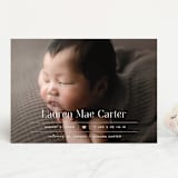 "Heart" - Birth Announcements in Blush by Pixel and Hank - Front