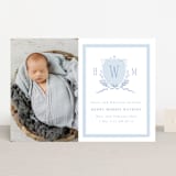 "Crest" - Birth Announcements in Sky by Corinne Malesic - Front