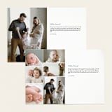 "Signature-esque" - Birth Announcements in Milk by Lauren Chism - Interior Options