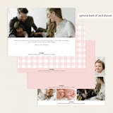 "Cotton Candy" - Birth Announcements in Blush by Lauren Chism - Back of Card Options