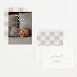 "Complete" - Birth Announcements in Linen by Kasia Labocki - Assembled