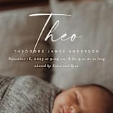 "Complete" - Birth Announcements in Linen by Kasia Labocki - Detail