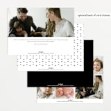 "Sweet Simplicity" - Birth Announcements in White Linen by Erica Krystek - Back of Card Options