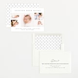 "Sweet Simplicity" - Birth Announcements in White Linen by Erica Krystek - Assembled