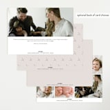 "Vintage" - Birth Announcements in Fog by Sara Hicks Malone - Back of Card Options