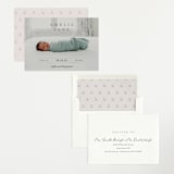 "Vintage" - Birth Announcements in Fog by Sara Hicks Malone - Assembled