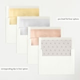 "Vintage" - Birth Announcements in Fog by Sara Hicks Malone - Envelope Liner Options