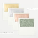 "Bold Introduction" - Birth Announcements in Natural by Ana Sharpe - Envelope Liner Options