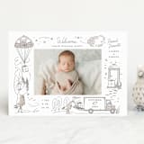 "Special Delivery" - Birth Announcements in Slate by Morgan Ramberg - Front