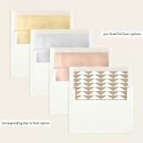 "Stacked Name" - Birth Announcements in Cloud by Alethea and Ruth - Envelope Liner Options