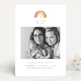 "Our Little Rainbow" - Birth Announcements in Bright by Pixel and Hank - Front