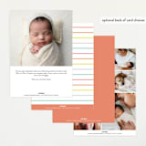 "Our Little Rainbow" - Birth Announcements in Bright by Pixel and Hank - Back of Card