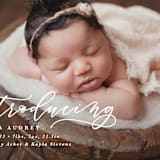 "Introducing" - Birth Announcements in Marble by Lea Delaveris - Detail