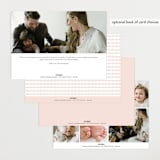 "Scalloped Border" - Birth Announcements in Baby Blush by Carolyn MacLaren - Back of Card Options