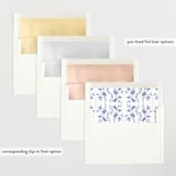 "Daisy Toile" - Birth Announcements in Bluebird by Susan Zinader - Envelope Liner Options