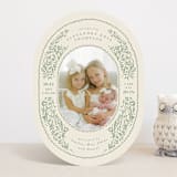 "bunnies and flowers" - Birth Announcements in Sage by Anastasia Makarova - Front