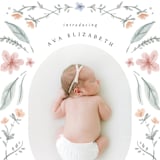 "Le Jardin" - Birth Announcements in Meadow by Emily Sabol Goss - Detail