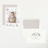 "Special Delivery" - Birth Announcements in Slate by Morgan Ramberg - Assembled
