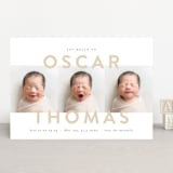 "Trio Overlay" - Birth Announcements in Sand by Carolyn MacLaren - Front