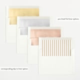 "Trio Overlay" - Birth Announcements in Sand by Carolyn MacLaren - Envelope Liner Options
