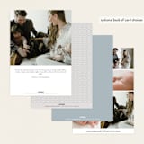 "charmed" - Birth Announcements in Sky by Nicoletta Savod - Back of Card Options