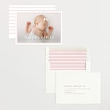 "Portraiture" - Birth Announcements in Rose by Alexandra Cohn - Assembled