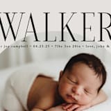 "Round" - Birth Announcements in Cream by Brianne Larsen - Detail
