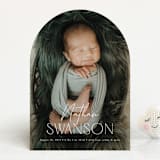 "Focus" - Birth Announcements in Snow by Yaling Hou Suzuki - Front