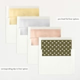 "Focus" - Birth Announcements in Snow by Yaling Hou Suzuki - Envelope Liner Options