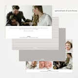 "Handwriting" - Birth Announcements in Snow by Bethan - Back of Card Options