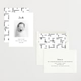 "Cursive" - Birth Announcements in Snow by AK Graphics - Assembled