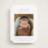 "Simply Lovely" - Birth Announcements in Pearl by Pixel and Hank - Front